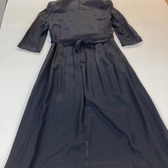 Periwinkle Women’s Black & Gold Embroidered Long Dress 3/4 Sleeves EUC USA