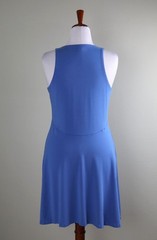 ATHLETA $89 Santorini Super Soft Stretch Solid Blue Casual Tank Dress Size Large