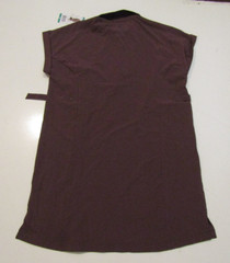 NWT Womens HI-TEC Lightweight Dark Purple Collar Button S/S Shirt Dress Sz XL