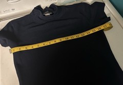 The Complex 60s Mod Style Navy Blue Mini Turtle Neck Dress GOGO Medium 90s Y2K