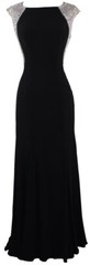Special Occasion Formal Stretchy beaded Embroidery Long Evening prom dress
