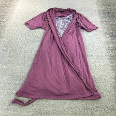 BETABRAND Dress Womens Extra Large Travel Wrap Dusty Violet Purple Pink 2 In 1