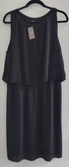 NWT J Jill Wearever BlackPleated Sleeveless Size Large Workwear Minimalist Dress