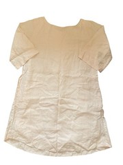 Roller Rabbit Lorena Linen Shift Dress Dusty Pink Boat Neck Lined Medium M