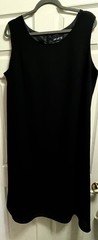 ARC 2-Piece Elegant Sheath + Sheer Rhinestone Accent Top 1X Black Polyester