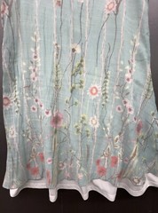 Womens Dress S Powder Blue Floral Sleeveless Boho Cottagecore Fairy Feminine