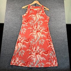 Columbia Womens Chill River Printed Dress Size Medium Orange Tropical NWOT