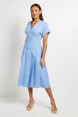 Principles Light Blue Midi Dress Womens Workwear Dresses