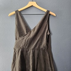 Express Microsuede Wrap Mini Dress Dark Grey Women&rsquo;s Size Medium