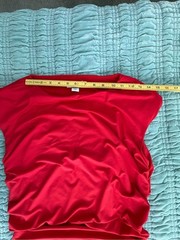 sofia by sofia vergara Red Ruched Midi Dress-XL