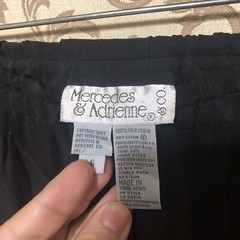 Mercedes & Adrienne Black Beaded Top Skirt 2PC Set Size 4 6