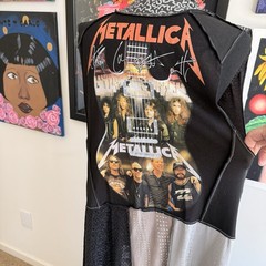 Styles Ever After Handmade Patchwork L Maxi Duster Metallica Art To Wear Unique