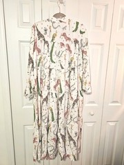 Fun and Very Unique Button Down Spring/Summer Maxi L Dress! Comfy poly/spandex!