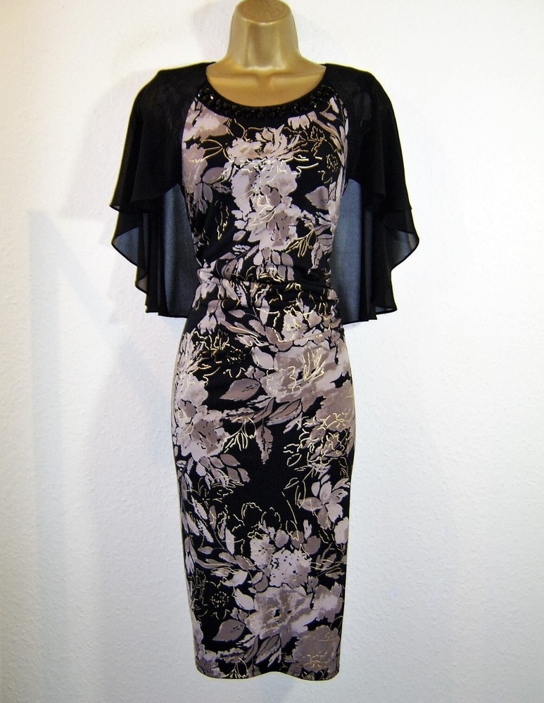 DAVID EMANUEL FAB CAPE BEAD DESIGN EVENING PARTY WEDDING GUEST DRESS SIZE 20 22