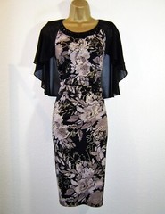 DAVID EMANUEL FAB CAPE BEAD DESIGN EVENING PARTY WEDDING GUEST DRESS SIZE 20 22