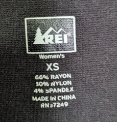 REI Womens Knit Dress Black XS Pullover Pockets Travel Comfort