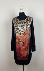 MARC CAIN women&rsquo;s dress viscose silk elastane Size 5