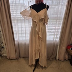 Dusty Rose Chiffon Women&rsquo;s Dress Size 10/12 New