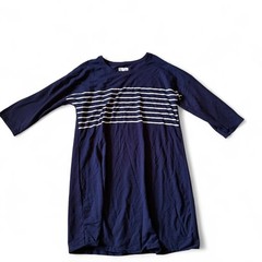 Maurices Women&rsquo;s Navy and Blue Dress striped Large