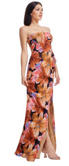 Dress The Population KAI Strapless Gown Women&rsquo;s L Amber Multi NWT