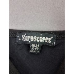 Horoscopez Dolls Kill Celestial Mesh Mini Dress 2X Black Gold Sun Moon Stars