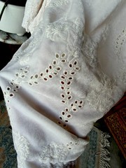 Love Johnny Was Sabina baby doll velvet cream boho dress size medium