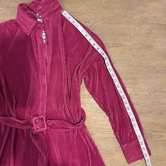 LE LIS Pleated Belted Shirt Brooke Dress-Raspberry Pink-Women Sze XS-NWT RRP $78