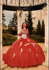 Morilee Quinceanera Sangria Burgundy Tulle Ball Gown Lace Corset Sz 2