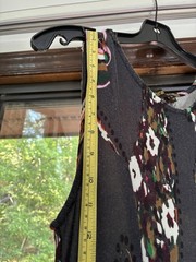 Reborn XL Paisley Floral Maxi Dress Boho Jersey Knit Fit Flare Sleeveless