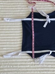 Daily Practice by Anthropologie Sleeveless Colorblock Mini Dress, XL, Navy/White