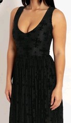 New Black Milk Burned Velvet Maxi Dress L sleeveless floral museum goth witchy