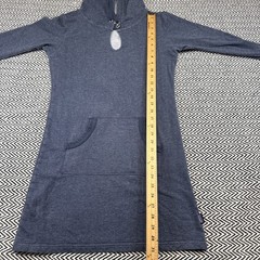 Patagonia Ahnya Dress WOMENS XSMALL Blue Hoodie Long Sleeve Kangaroo Pocket