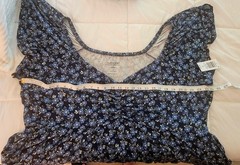 Torrid Plus size 5x 5 28 Super Soft Mini Cinched Front Flutter Dress Ballet