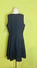 Jessica Howard Missy Size 16 Blue Embroidery Linen Rayon Wedding Guest Dress NWT