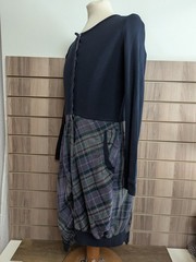 Sandwich Tarten Dress Ladies Asymmetrical Soft Button Up Summer Holiday UK Sm