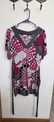 Women&rsquo;s BODY CENTRAL Dress Pink Grey Large Y2K Vintage Clothing Geometric