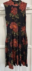 Agnes & Dora Women’s Multicolor Boho Knit Sleeveless Tank Dress Size S Mock Neck