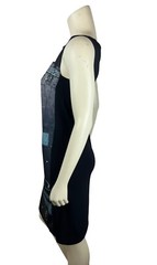 RARE AGNES B Prestige Paris Digital Print Dress Size S 1 Sleeveless Boat Neck