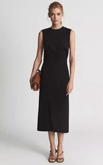 REISS LAYLA SLEEVELESS BODYCON Party Summer DRESS, BLACK Coral Size Uk 4-14 £149