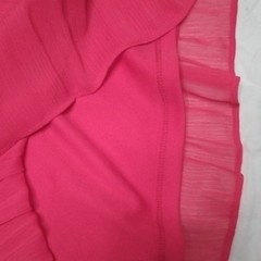 DKNY Red Chiffon Pleated Fit & Flare Dress V-Neck Sleeveless Tie 4