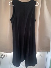 New Directions Women’s Solid Black Sleeveless Crew Neck dress, XL Regular