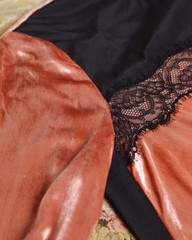 RED Valentino Blush Pink Velvet Maxi Dress with Lace Panel IT 44 UK 12