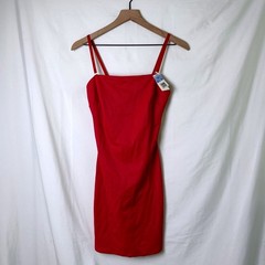 Bodyslimmers Nancy Ganz Womens Adjustable Strap Shaping Slip Dress Size 34 Red