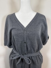 Z Supply Thea Terry Dress Gray NWT Women’s Size Medium Comfy Casual Boho