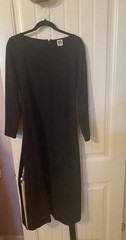Anne Klein Long Sleeve Women’s Black Dress With Pockets Size 14