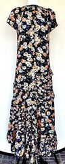 Sundance Pretty Petals Tiered Midi Dress Retails $178 PXXS Ruffle NWT