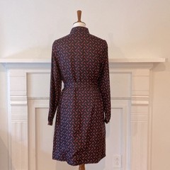 Elizabeth McKay 6 Dress Silk Small Shirtdress Equestrian Classic Preppy Cruise