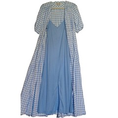 Taylor size 4 Small Blue Gingham Button Front Dress with Bow Silky NWOT