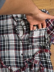 Aqua Womens Sz S Multi Plaid Collared Roll-Up Sleeve Shirt Dress