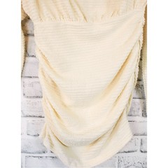 Showpo Cream Long Sleeve Mini Dress Size 4 Off The Shoulder Fitted Stretch Alyce